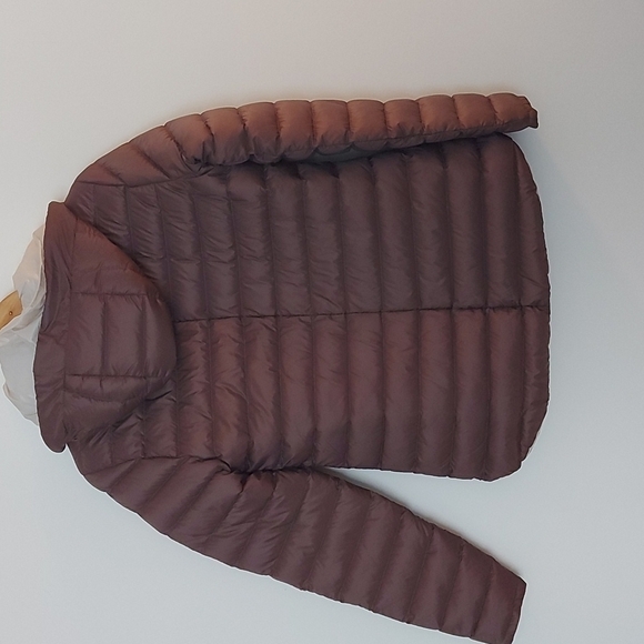 NWT Athleta Reversible Downfilled Jacket with Detachable Hood Rose/Off W… - Picture 3 of 10